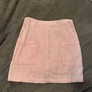 Francesca’s pink corduroy skirt